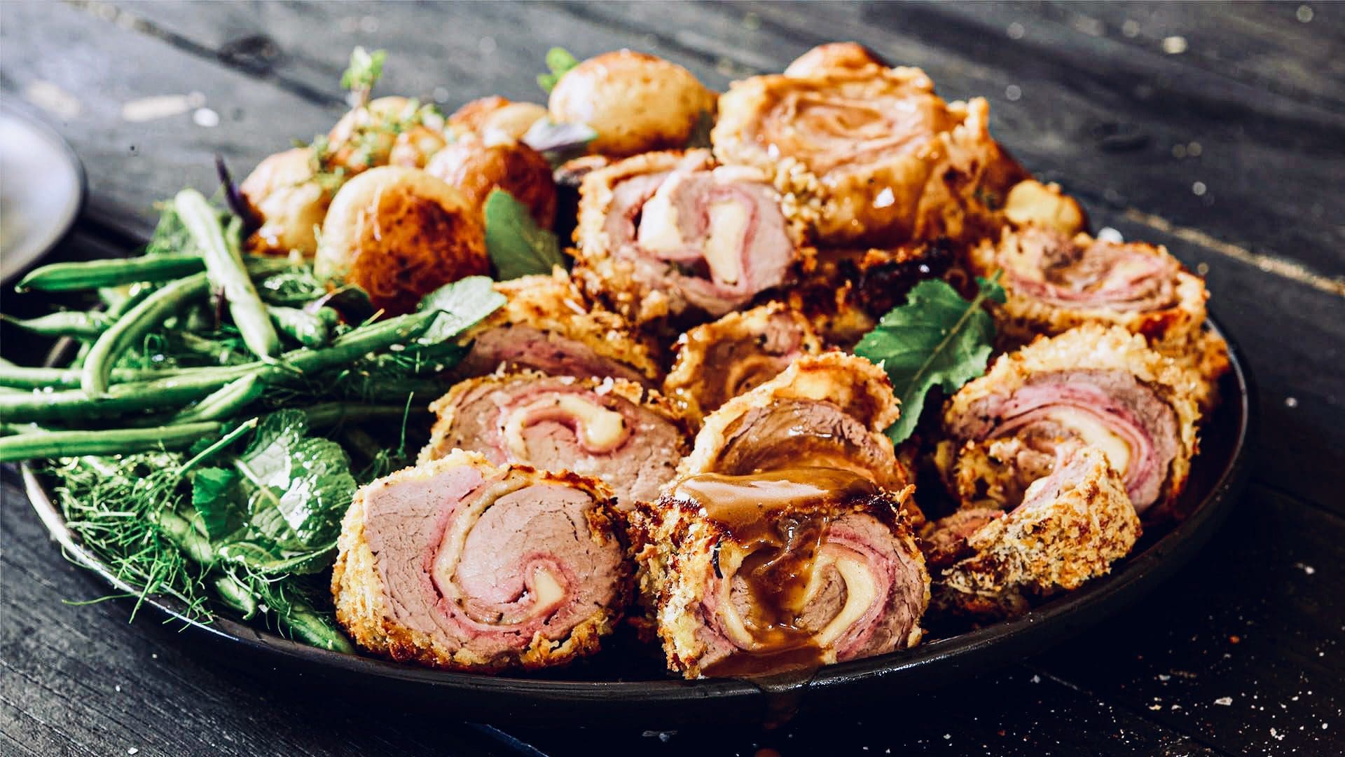 Pork fillet cordon bleu in your air fryer