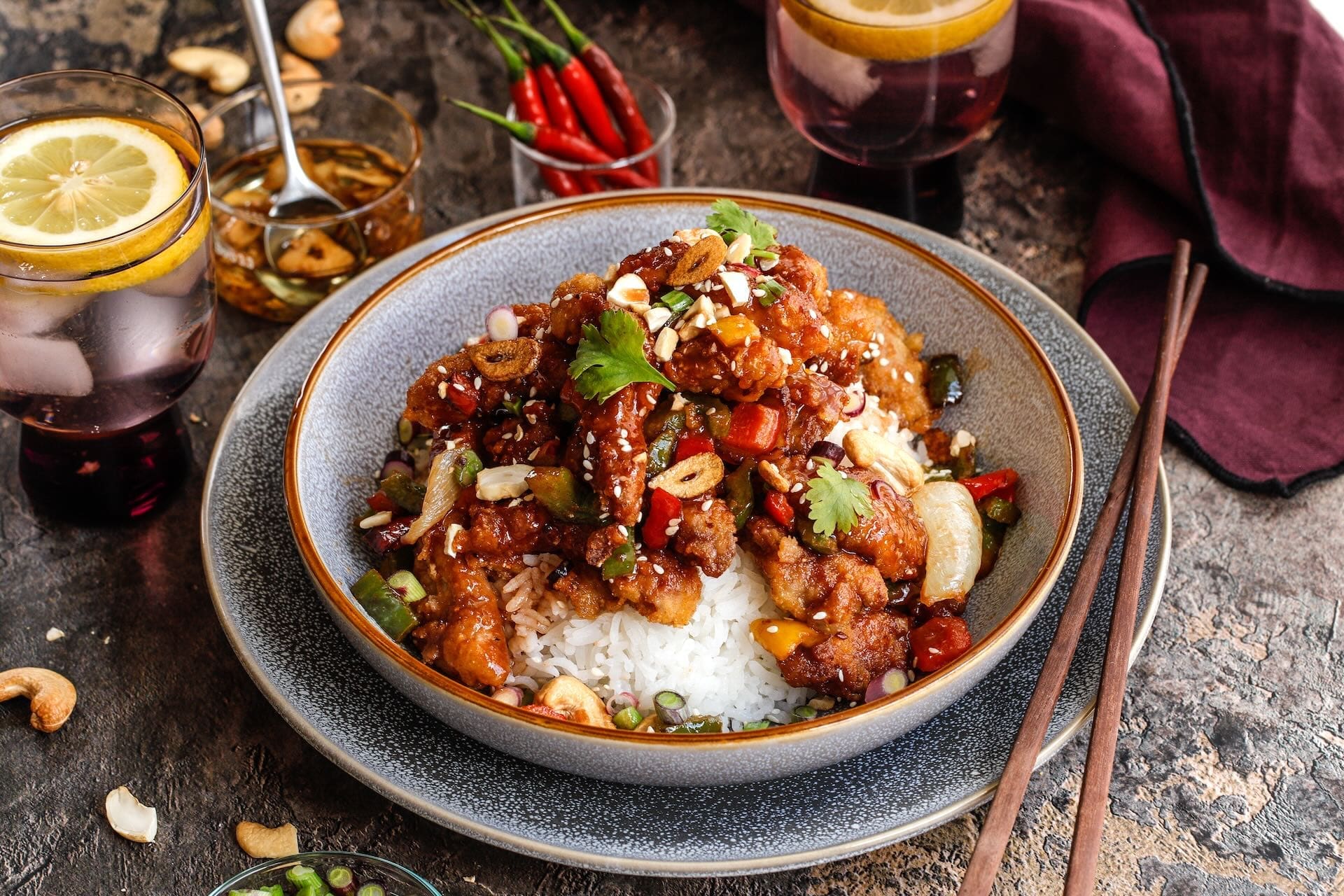 Crispy Spiced Pork Fillet & Rice