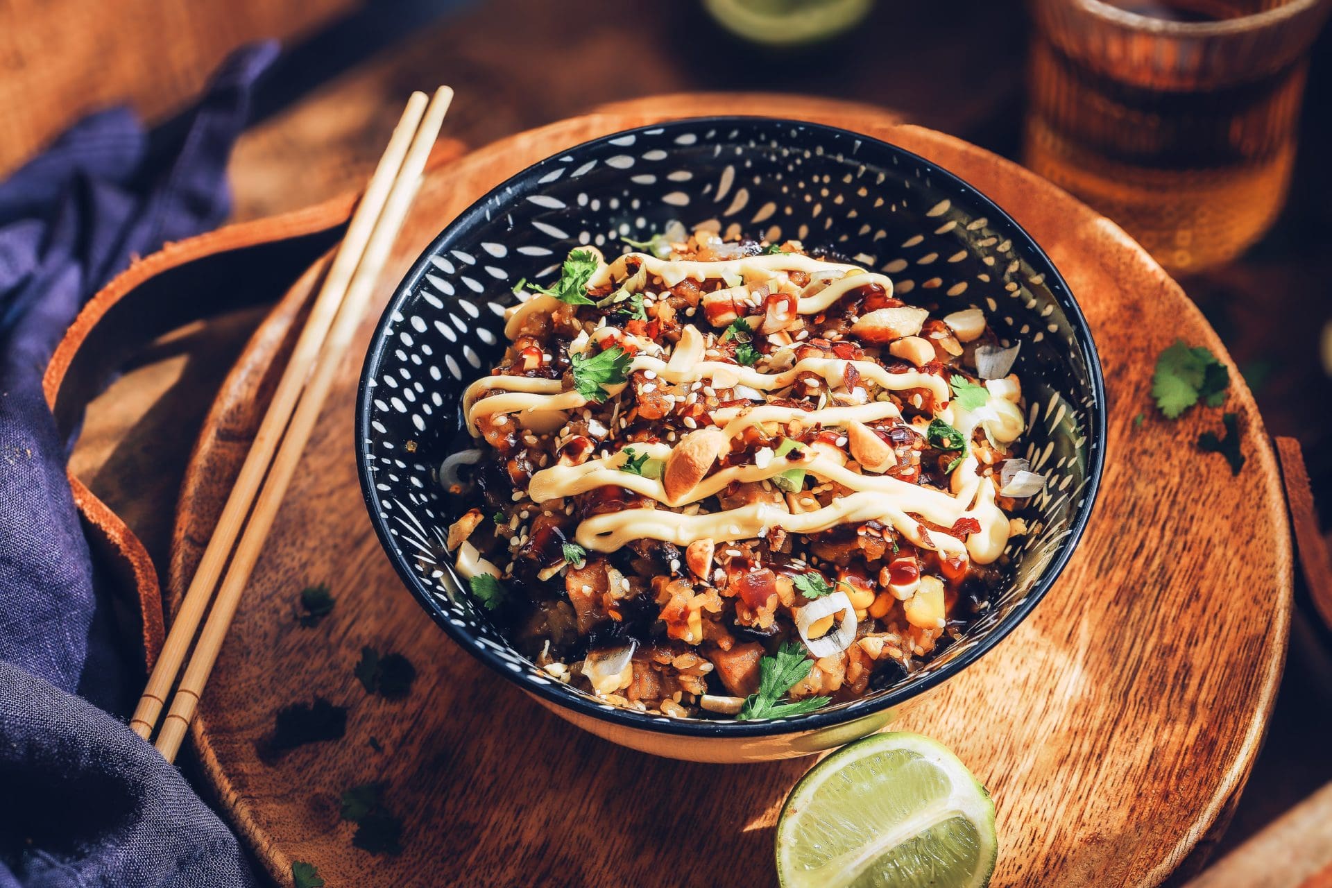 Sticky Pork Fried Rice